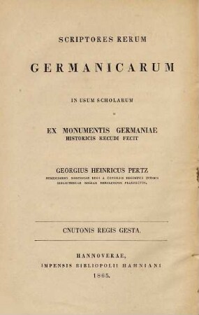 Cnutonis regis gesta sive Encomium Emmae Reginae