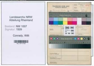 Entnazifizierung Willi Conrady , geb. 23.01.1900 (Schlosser)