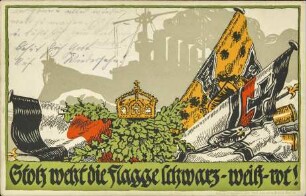 Stolz weht die Flagge schwarz-weiss-rot!