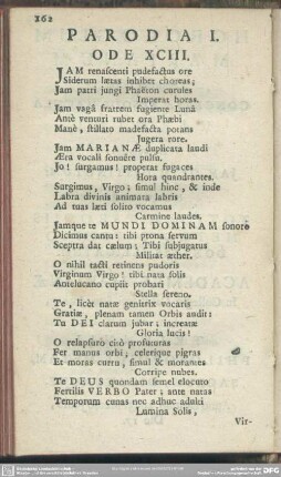 Parodia I. Ode XCIII.
