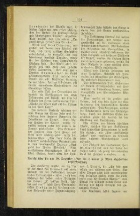 Bericht über die am 10. Dezember 1889 am Seminar zu Mörs abgehaltene Lehrerkonferenz