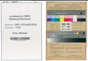 Entnazifizierung Michael Arns , geb. 04.12.1908 (Steiger)