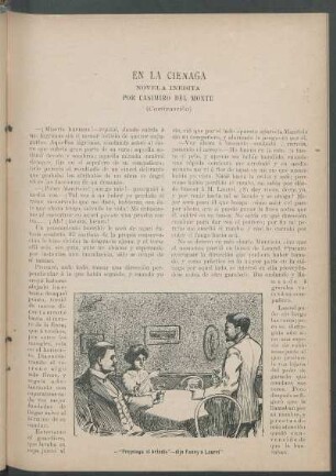En la ciénaga. (Continuación) : Novela inédita.