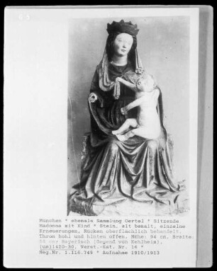 Sitzende Madonna mit Kind