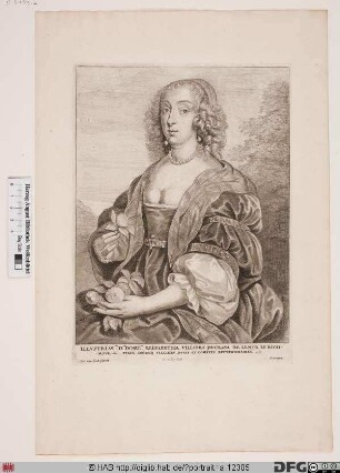 Bildnis Elizabeth Lennox, Duchess of L. and Richmond, geb. Villiers