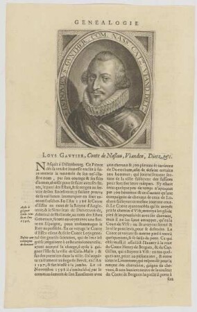 Bildnis von Loys Gavtier, Conte de Naßau