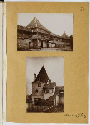 Stadtmauer, Weißenburg: Ansichten (aus: Skizzen- und Fotoalbum 24)