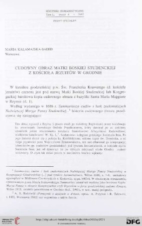 50: Cudowny obraz Matki Boskiej Studenckiej z kościoła jezuitów w Grodnie