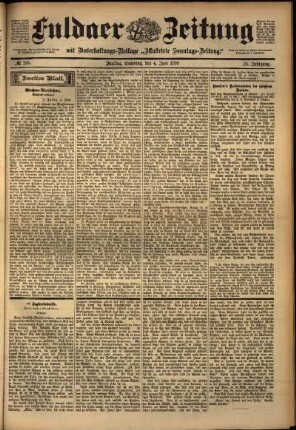 Zweite Ausgabe vom Samstag, den 04. Juni 1898.