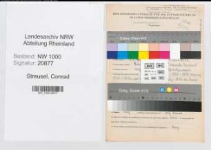 Entnazifizierung Conrad Streusel, geb. 25.04.1914 (Polizeibeamter)