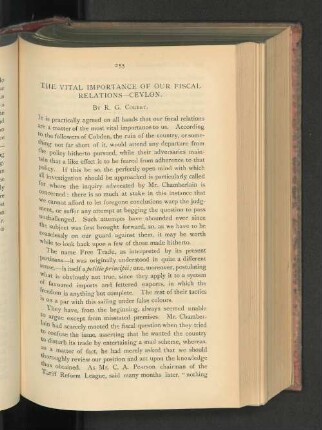 The Vital Importance of Our Fiscal Relations - Ceylon.