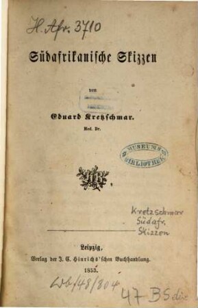 Südafrikanische Skizzen