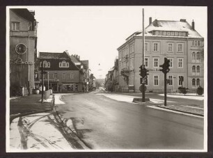 Blick von der Paulinenstraße auf das Hotel "Lippischer Hof". Detmold. Paulinenstraße