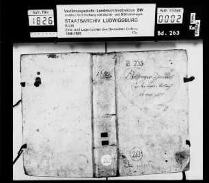 Edelfinger Zinsbuch bei der Vogtei Balbach