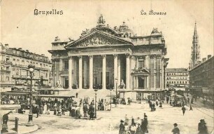 Erster Weltkrieg - Postkarten "Aus großer Zeit 1914/15". "Bruxelles - La Bourse"