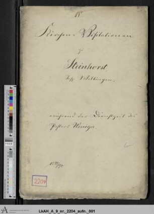 Steinhorst: Visitationsakten