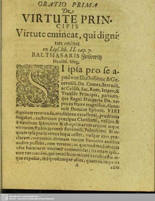 [De Virtute Principis]