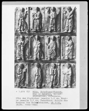 Zwölf Elfenbeinreliefs mit Aposteln, Propheten und einem Märtyrer / Die zwölf Apostel