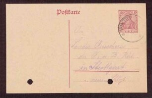 Übersendung von Richtlinien an örtliche Arbeiterräte