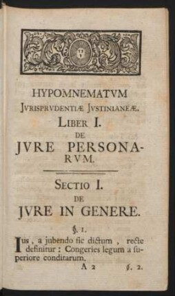Sectio I. De Iure In Genere