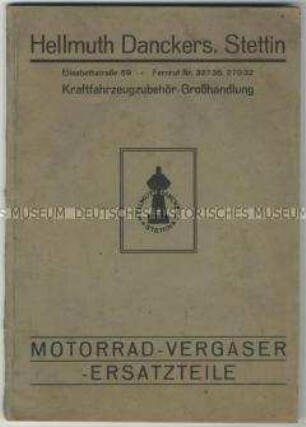 Katalog über Kraftfahrzeugzubehör und Ersatzteile