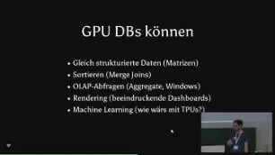 GPU Datenbanken