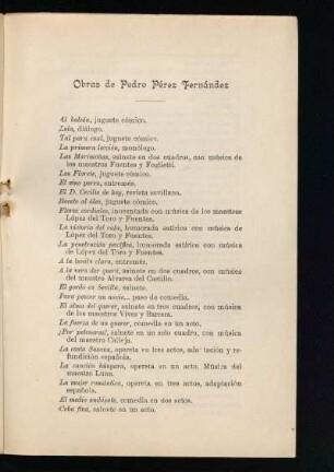 Obras de Pedro Pérez Fernández