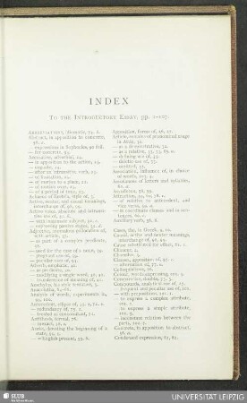 Index To The Introductory Essay, pp. 1-107