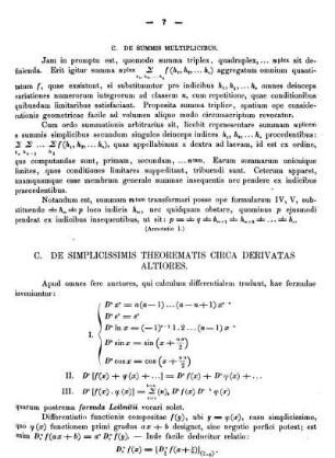 C. DE SUMMIS MULTIPLICIBUS