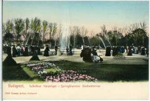 Budapest. Springbrunnen im Stadtwäldchen