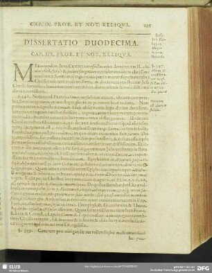 Dissertatio Duodecima