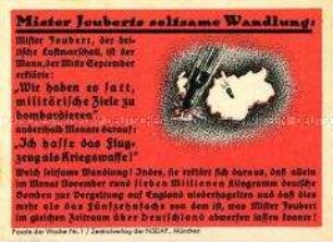 NS-Propagandazettel "Parole der Woche", Nr. 1