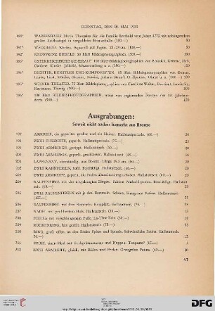 Ausgrabungen (Nr. 197-259)
