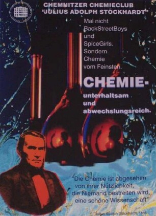 "Chemnitzer Chemieclub 'Julius Adolph Stöckhardt': Chemie - unterhaltsam und abwechslungsreich"