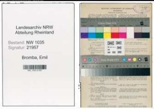 Entnazifizierung Emil Bromba , geb. 06.03.1888 (Steiger)