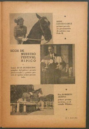Ecos de nuestro Festival hipico [Fotografías]