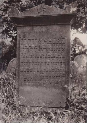 bei Landau, Judenfriedhof. Grabstein