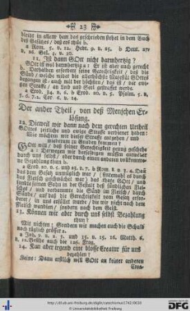 Der ander Theil, von deß Menschen Erlösung.