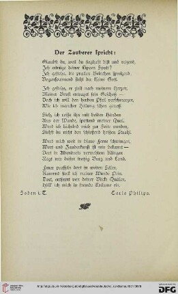 1: Der Zauber spricht