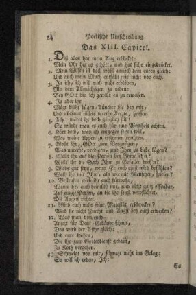 Das XIII. Capitel.