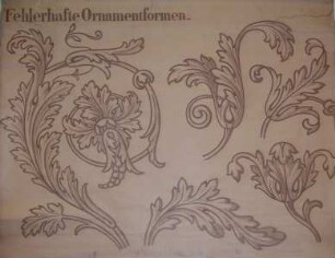 Fehlerhafte Ornamentformen
