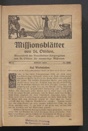 Nr. 5. Februar 1920. 24. Jahrgang