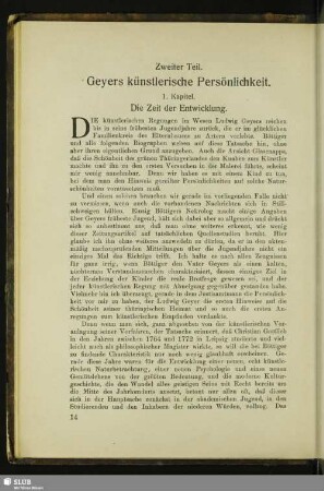 Zweiter Teil. Geyers künstlerische Persönlichkeit