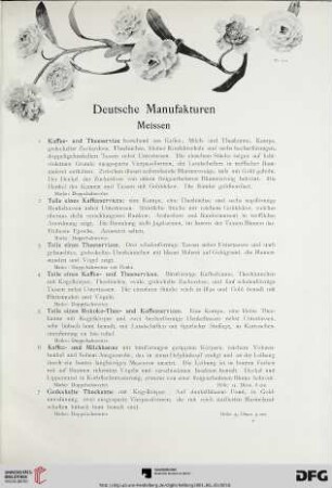 Deutsche Manufakturen (Nr. 1-324)