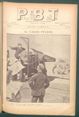 El cañón pesado - [Caricatura]