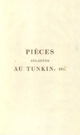 Pièces relatives au Tunkin, etc.