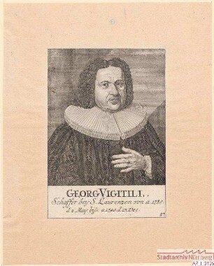 Georg Vigitill, Schaffer bei St. Lorenz