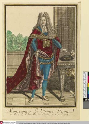 Monsieur le Prince Vaini en habit de Chevalier de l'Ordre du Saint Esprit