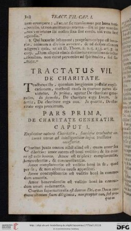 Tractatus VII. De charitate