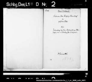 Verheiratung des Hans Hachmeister zu Altenhagen, Leibeigener des Christoffer von Landesberg